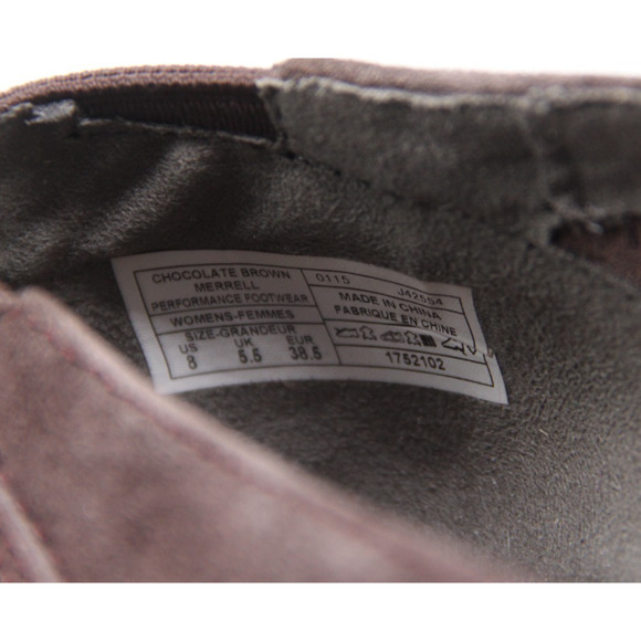 Merrell Mimix Bond Shoes Womens Sz 8 Brown Suede Ballerina Ballet Flats Slip On - Picture 7 of 7